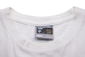 BAPE × Medicom Bearbrick ベイプ ベアブリック Tシャツ 半袖 カットソー プリント 人形 ホワイト マルチ sizeL メンズ 良好 36263