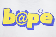 画像をギャラリービューアに読み込む, BAPE × Medicom Bearbrick ベイプ ベアブリック Tシャツ 半袖 カットソー プリント 人形 ホワイト マルチ sizeL メンズ 良好 36263