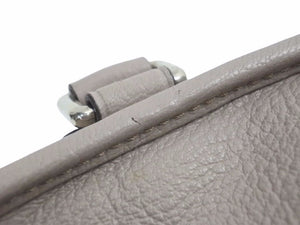 ロエベ LOEWE アマソナ28 レザー ベージュ カデナクロシェット ハンドバッグ 美品 中古 36447