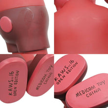 Load image into Gallery viewer, KAWS COMPANION RED 2016 MEDICOMTOY カウズ コンパニオン レッド 赤 メディコムトイ アート 中古 36929
