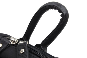 CHANEL シャネル ノベルティ ミニ リュックサック GABRIELLE AGENCE SPATIALE ナイロン レザー ブラック 美品 中古 36970