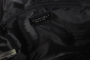CHANEL シャネル ノベルティ ミニ リュックサック GABRIELLE AGENCE SPATIALE ナイロン レザー ブラック 美品 中古 36970