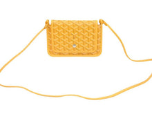 Load image into Gallery viewer, GOYARD ゴヤール ショルダーバッグ ポジェット プリュメ ポーチウォレット PVC×レザー イエロー 新品同様 36988