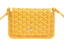 Load image into Gallery viewer, GOYARD ゴヤール ショルダーバッグ ポジェット プリュメ ポーチウォレット PVC×レザー イエロー 新品同様 36988