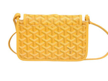 Load image into Gallery viewer, GOYARD ゴヤール ショルダーバッグ ポジェット プリュメ ポーチウォレット PVC×レザー イエロー 新品同様 36988