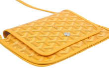 Load image into Gallery viewer, GOYARD ゴヤール ショルダーバッグ ポジェット プリュメ ポーチウォレット PVC×レザー イエロー 新品同様 36988