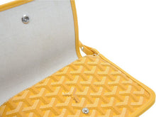 Load image into Gallery viewer, GOYARD ゴヤール ショルダーバッグ ポジェット プリュメ ポーチウォレット PVC×レザー イエロー 新品同様 36988