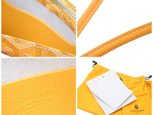 Load image into Gallery viewer, GOYARD ゴヤール ショルダーバッグ ポジェット プリュメ ポーチウォレット PVC×レザー イエロー 新品同様 36988