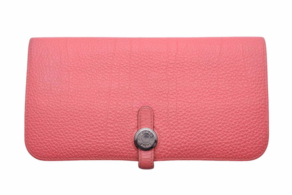 HERMES エルメス ドゴンロング ピンク長財布 ローズリップスティック