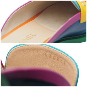 CHANEL PHARRELL シャネル ファレル・ウィリアムス ローファー 革靴 カプセルコレクション G34847 マルチ 41 メンズ 美品 37458