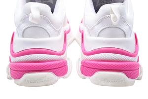 BALENCIAGA バレンシアガ Triple S トリプルエス スニーカー ピンク ホワイト レディース 美品 37469 正規品