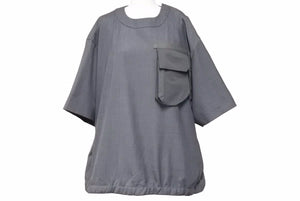 未使用品 sacai サカイ 22SS Suiting Mix Pullover プルオーバーシャツ 22-02671M グレー サイズ2 中古 37508