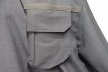 Load image into Gallery viewer, 未使用品 sacai サカイ 22SS Suiting Mix Pullover プルオーバーシャツ 22-02671M グレー サイズ2 中古 37508