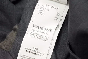 未使用品 sacai サカイ 22SS Suiting Mix Pullover プルオーバーシャツ 22-02671M グレー サイズ2 中古 37508