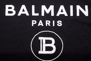 BALMAIN バルマン タンクトップ ノースリーブ レディース ブラック ゴールド ロゴ ボタン XS 美品 36164