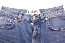 Load image into Gallery viewer, LOEWE ロエベ 2020春夏 デニムパンツ 花柄 フローラル 刺繍 FLORAL EMBROIDERY JEANS S2102420IB サイズ34 レディース 良好 37693