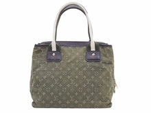Load image into Gallery viewer, LOUIS VUITTON ルイヴィトン ハンドバッグ カーキ グリーン ホワイト レディース モノグラム 中古 37766 正規品