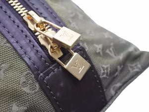 LOUIS VUITTON ルイヴィトン ハンドバッグ カーキ グリーン ホワイト レディース モノグラム 中古 37766 正規品
