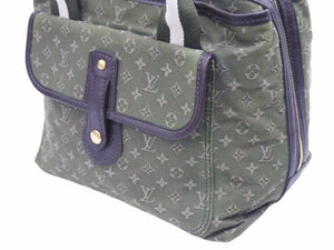 LOUIS VUITTON ルイヴィトン ハンドバッグ カーキ グリーン ホワイト レディース モノグラム 中古 37766 正規品