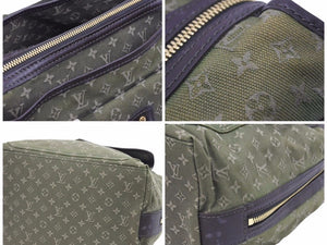 LOUIS VUITTON ルイヴィトン ハンドバッグ カーキ グリーン ホワイト レディース モノグラム 中古 37766 正規品