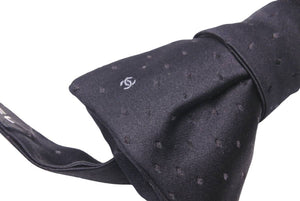 CHANEL シャネル 蝶ネクタイ リボンタイ ブラック ヴィンテージ 09A シルク ネクタイ チョーカー ユニセックス 37786