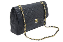 Load image into Gallery viewer, CHANEL シャネル パリ限定 26cm マトラッセ Wチェーン ショルダーバッグ ブラック 良品 中古 1番台 37885