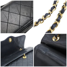 Load image into Gallery viewer, CHANEL シャネル パリ限定 26cm マトラッセ Wチェーン ショルダーバッグ ブラック 良品 中古 1番台 37885