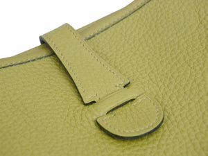 品同様 HERMES エルメス エブリンMM アニスグリーン □H刻印 初期 トリヨンクレマンス ショルダーバッグ 中古 37936