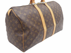 LOUIS VUITTON ルイヴィトン キーポル 45 ボストンバッグ M41428 モノグラム 旅行 良品 中古 37943