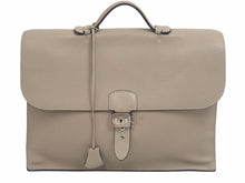 Load image into Gallery viewer, HERMES エルメス サックアデペッシュ38 トリヨンクレマンス トゥルティエールグレー □M刻印 ブリーフケース 美品 中古 37957