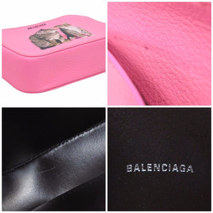BALENCIAGA バレンシアガ ショルダーバッグ エブリデイカメラバッグ キャット 蛍光ピンク ユニセックス 美品 N37968