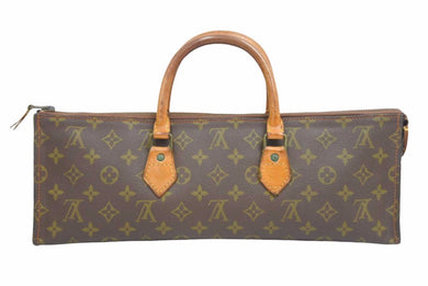 LOUIS VUITTON ルイヴィトン LV サックトリアングル ヴィンテージ モノグラム ハンドバッグ ブラウン M51360 中古 37970