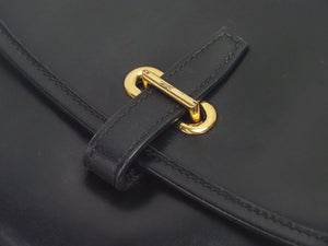 エルメス バッグ HERMES ショルダーバッグ バルドゴルフ ボックスカーフ 〇J刻印 ブラック ゴールド金具 美品 中古 37996