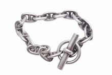 Load image into Gallery viewer, HERMES エルメス シェーヌダンクル ブレスレット PM 40.2g 18コマ シルバー 925 ユニセックス 良好 38021