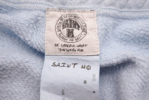 SAINT MICHAEL セントマイケル パンツ スウェットパンツ SWEATロゴ 22SS M メンズ コットン ブルー 美品 中古 38101 