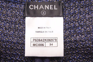 CHANEL シャネル ショートパンツ ニット ネイビー レッド ホワイト ココマークプレート 半ズボン サイズ34 レディース 38133