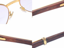 Load image into Gallery viewer, Cartier カルティエ メガネ 眼鏡 ウッド テンプル サングラス ヴィンテージ アイウェア 52□18 130b 中古 38149