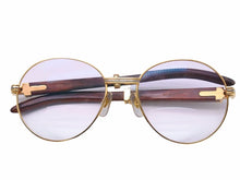 Load image into Gallery viewer, Cartier カルティエ メガネ 眼鏡 ウッド テンプル サングラス ヴィンテージ アイウェア 52□18 130b 中古 38149