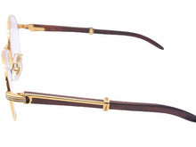Load image into Gallery viewer, Cartier カルティエ メガネ 眼鏡 ウッド テンプル サングラス ヴィンテージ アイウェア 52□18 130b 中古 38149