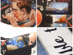 PRADA プラダ ハンドバッグ トートバッグ クリストファー・シュマン コラボ マルチカラー キス 1BG070 ユニセックス 美品 中古 38252 正規品