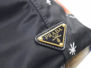 PRADA プラダ ハンドバッグ トートバッグ クリストファー・シュマン コラボ マルチカラー キス 1BG070 ユニセックス 美品 中古 38252 正規品