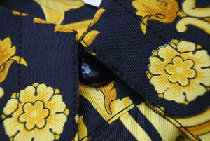 新品未使用 VERSACE ヴェルサーチ 希少 バロック柄 シャツ 総柄 ヴィンテージ 新品同様 激レア 44 タグ付き 38307