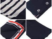 画像をギャラリービューアに読み込む, THOM BROWNE トムブラウン MKC002A00014415 カーディガン サイズ 3 ウール ネイビー ホワイト トリコロール 美品 中古 38334