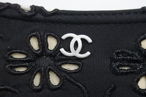CHANEL シャネル ココマーク スイムウェア ハイレグ 水着 ワンポイントロゴ 01C p16933v09467 ブラック 美品 中古 38357