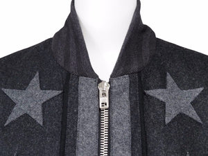 GIVENCHY ジバンシー 14AW ブルゾン 14F 0603 027 025 星 リカルドティッシ期 グレー ブラック 美品 38373 正規品