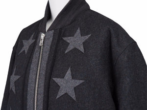 GIVENCHY ジバンシー 14AW ブルゾン 14F 0603 027 025 星 リカルドティッシ期 グレー ブラック 美品 38373 正規品