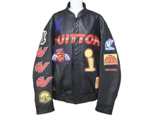 画像をギャラリービューアに読み込む, 定価約113万円 LOUIS VUITTON ルイヴィトン NBAロゴスレザーヒーロージャケット 牛革 1A90LD メンズ サイズ48 N38390 正規品