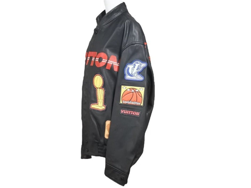 Louis Vuitton Nba logos leather hero jacket (1A90LC)