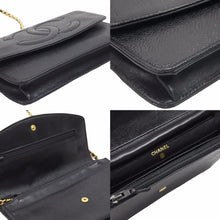 画像をギャラリービューアに読み込む, CHANEL シャネル ショルダーバッグ チェーンウォレット ショルダーバッグ ブラック系 キャビアスキン 美品 中古 38398