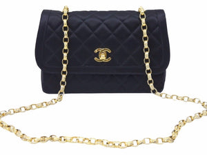 CHANEL シャネル 激レア ミニ マトラッセ ココマーク サテン ポーチ付 チェーン ショルダー バッグ 美品 中古 38451